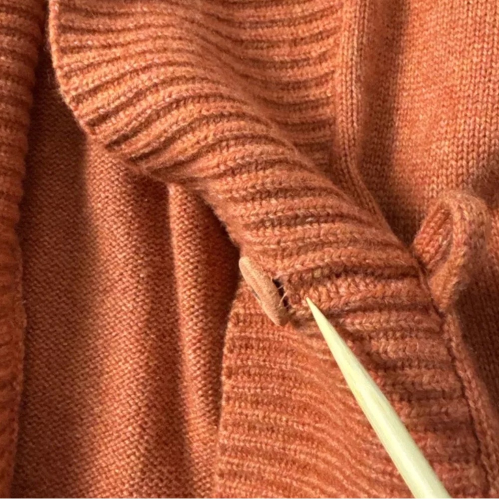 Brunello Cucinelli Rust Open Cardigan - Picture 10 of 10